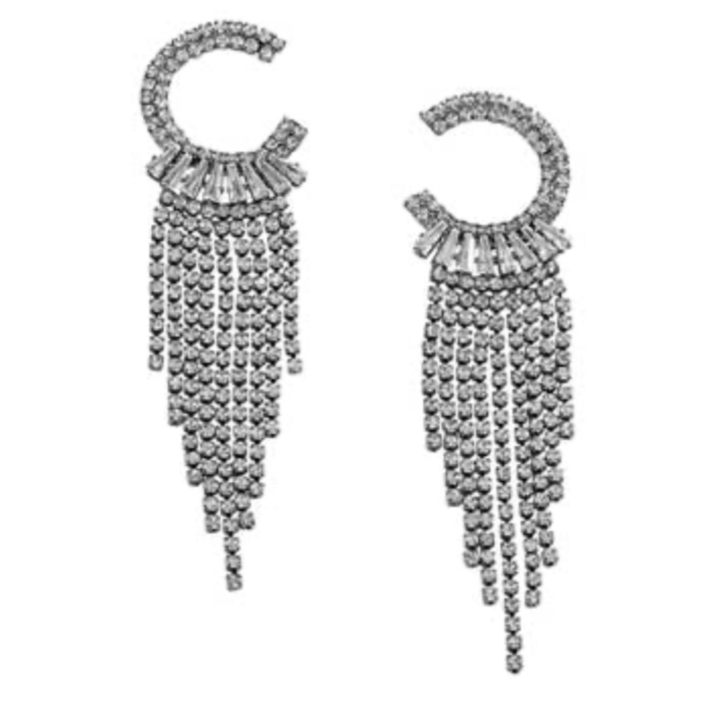 Gorgeous “Interstellar” Hematite  Crystal Earrings by Park Lane